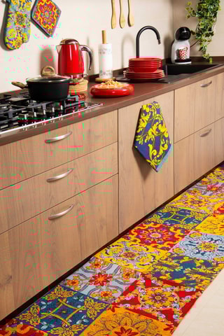 Suporte para rolo de cozinha em bambu 14 x 33 cm