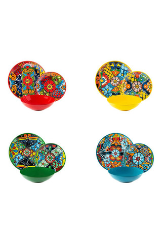 Serviço em porcelana e arenito Acapulco - 12 peças