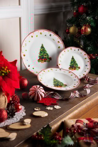Serviço de porcelana Chritsmas Eve - 18 peças