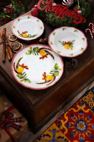 Serviço em porcelana Cinnamon - 18 peças