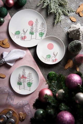 Serviço em porcelana Le fil de Noël - 18 peças