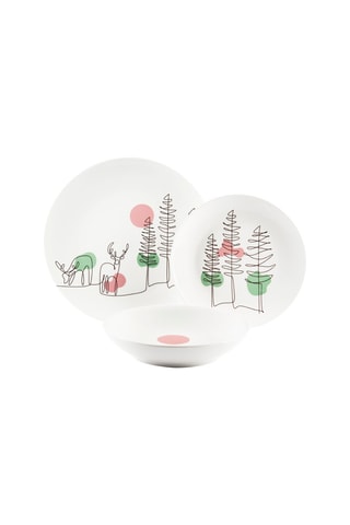 Serviço em porcelana Le fil de Noël - 18 peças