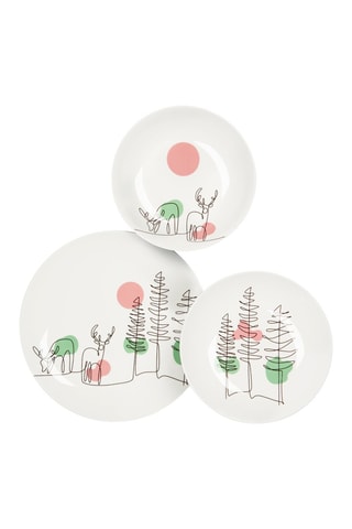 Serviço em porcelana Le fil de Noël - 18 peças