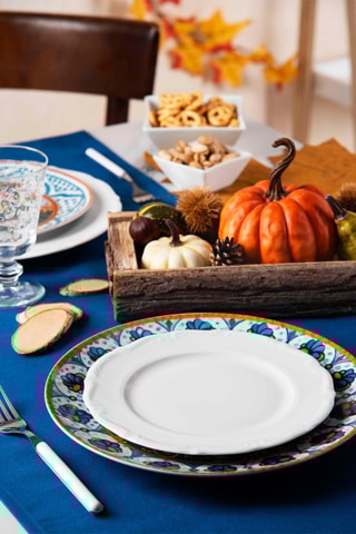 Caminho de mesa Panama Azul - 45 x 140 cm