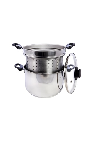 Cozedor de massa em aço inoxidável - 20 cm - 3,3 l