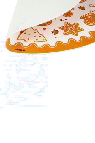 2 individuais de mesa Wonderful G.- Branco - 38 cm