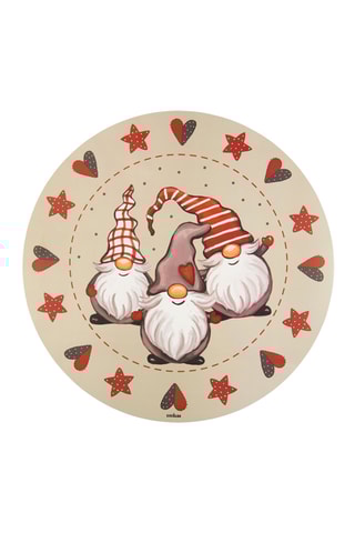 2 individuais de mesa Gnomo - Bege - 38 cm