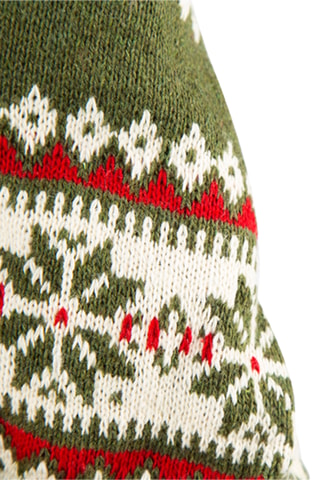 Gnomo de Natal - Vermelho e verde-azeitona