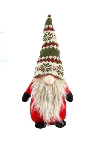 Gnomo de Natal - Vermelho e branco