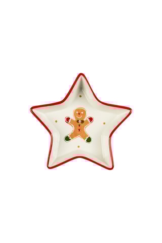Prato em cerâmica Ginger Stella - 17,5 x 17,5 x 4 cm