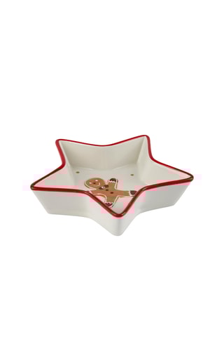 Prato em cerâmica Ginger Stella - 17,5 x 17,5 x 4 cm