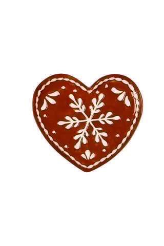 Prato em cerâmica Ginger Cuore - 19 x 17,3 x 2 cm