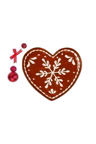Prato em cerâmica Ginger Cuore - 19 x 17,3 x 2 cm