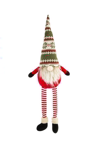 Gnomo de Natal - Vermelho e branco