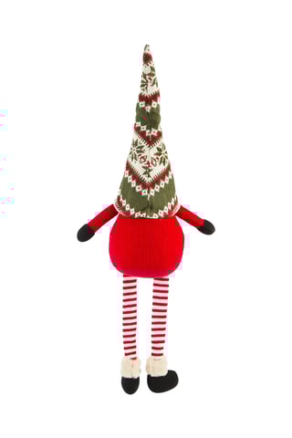 Gnomo de Natal - Vermelho e branco
