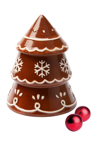 Caixa de bolachas em cerâmica - 15 x 11,5 x 16 cm