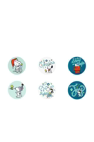 6 pires de dolomite Snoopy Snoopy e os Peanuts - 10,5 cm