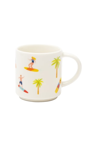 6 chávenas de café em New Bone China Honolulu - 10 cl