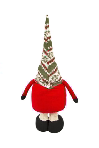 Gnomo de Natal - Vermelho e verde-escuro