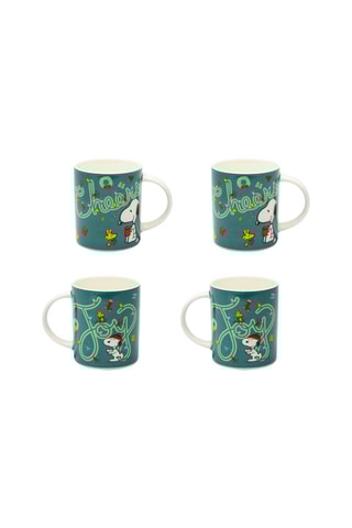 4 canecas em New Bone China Snoopy Snoopy e os Peanuts - 30 cl