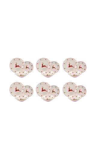 Serviço em porcelana Nordic Chris - 18 peças