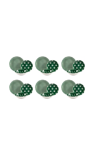 Serviço em porcelana Green Winter - 18 peças