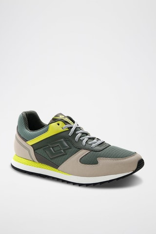 Baskets Runner Plus ’95 V Vert foncé et taupe