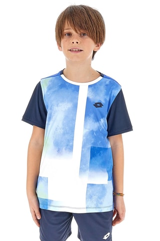 T-shirt Tennis Graphic Bleu