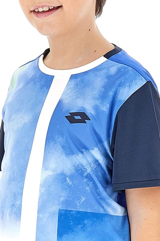 T-shirt Tennis Graphic Bleu