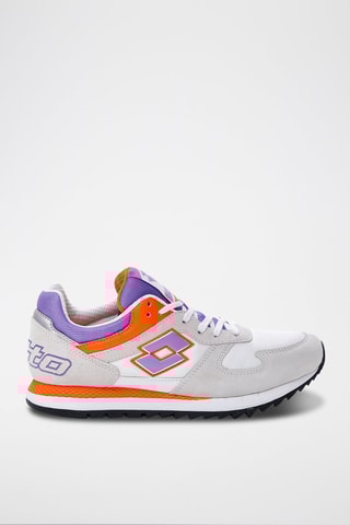 Chaussures de running en nubuck Runner Plus '95 II W - Gris clair et blanc