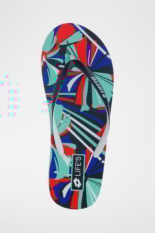 Tongs Hiva Flip Bleu marine et turquoise