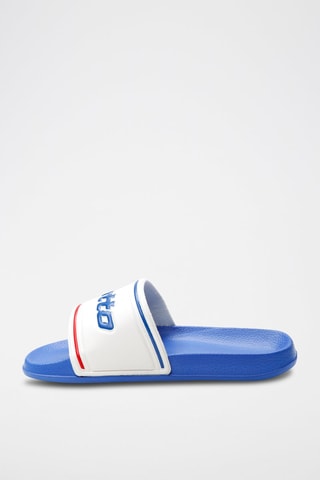 Claquettes Midway IV Slide CL Blanc et bleu roi