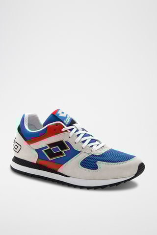 Chaussures de running en nubuck Runner plus 95 III - Bleu clair et gris 