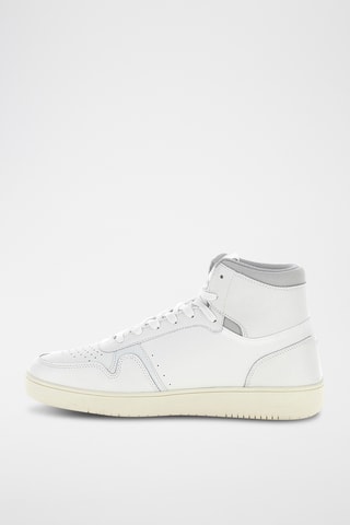 Baskets montantes en cuir Slam - Blanc