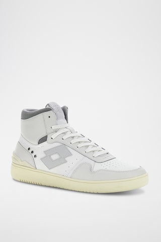 Baskets montantes en cuir Slam - Blanc