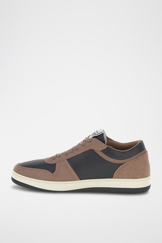 Baskets en cuir - Marron et noir