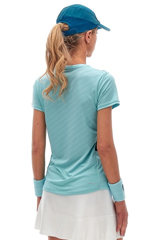 T-shirt de tennis Tech W1 - Ciel