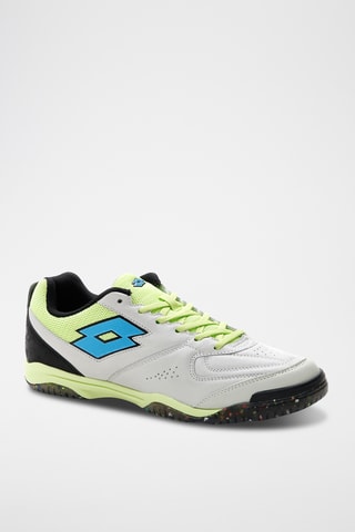 Chaussures de football intérieure en cuir Tacto 200 VI - Blanc