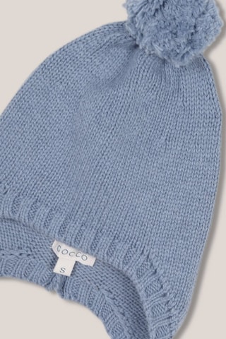 Bonnet à pompon - Bleu cobalt