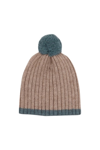 Bonnet - Marron et bleu