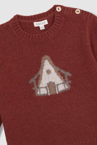 Pull en laine - Rouge brique