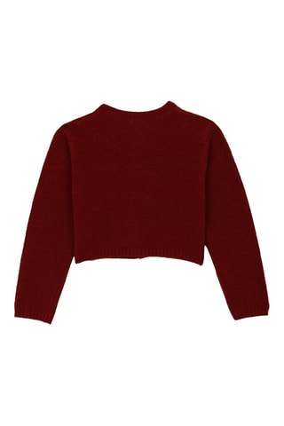 Wollen Vest - Bordeauxrood