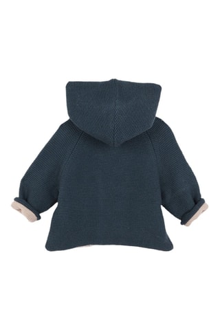 Dubbelzijdig Vest met Capuchon - Petrolblauw