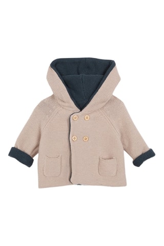 Dubbelzijdig Vest met Capuchon - Petrolblauw