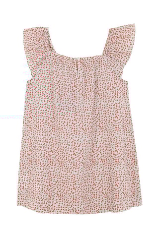 Jurk - Koraalrood en Wit