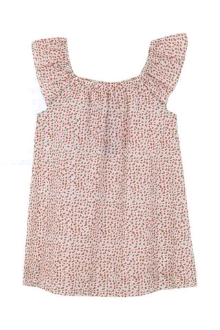 Jurk - Koraalrood en Wit