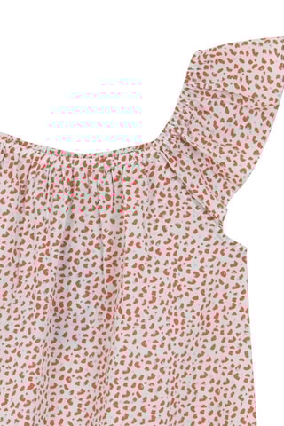 Jurk - Koraalrood en Wit