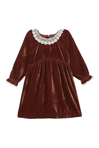 Robe en velours - Bordeaux