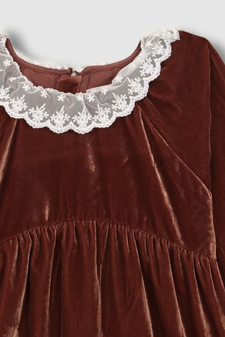 Robe en velours - Bordeaux