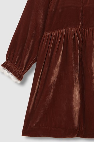 Robe en velours - Bordeaux